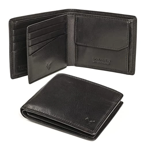 Offerta a tempo: Lavalen® Portafoglio Uomo in Pelle Vera RFID con Portamonete Grande Wallet - 0.00% da 37.99 € a 37.99 €
