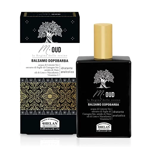 Zeitlich begrenztes Angebot: Helan, M Oud, Aftershave für Herren und Feuchtigkeitsspendend, alkoholfrei, beruhigend gegen Reizungen, mit Leinenöl, Macadamia und Vitamin E – Geschenkideen für Herren, 75 ml – Made in Italy von 20.00 € auf 20.00 € (0.00% Rab