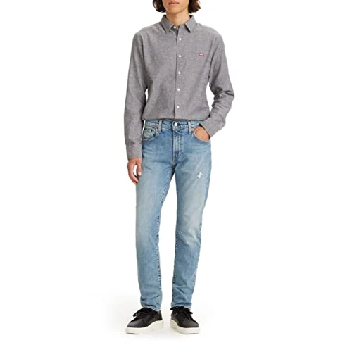 Levi's 512 Slim Taper Jeans Homme, Light Indigo Destructed, 28W / 32L