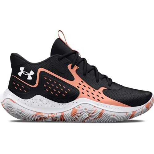 Offerta a tempo: Under Armour UA Jet '23, Scarpa da Basket Unisex - Adulto, Black Bubble Peach White, 43 EU - 0% da 47.10 € a 47.10 €