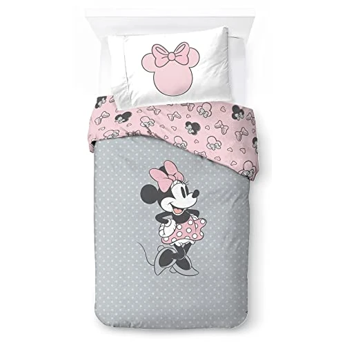 Offre limitée : Disney Minnie Mouse Unique en Son Genre, Parure de lit Enfant 140x200 cm, 100% Coton, lit 1 Personne - Comprend Housse de Couette & taie d'oreiller - Convient aux Lits de 90x190cm à 90x200cm de 24.99 € à 23.74 € (5% de remise)