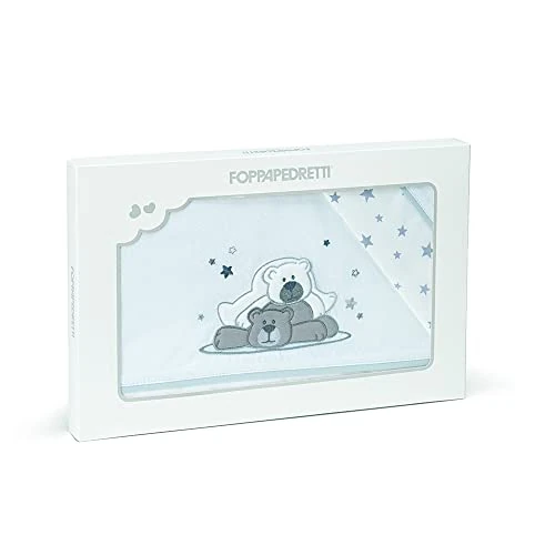 Foppapedretti Pikkoletto Parure de lit, 100 % coton, Dolcestella Blanc