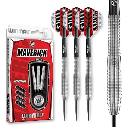 WINMAU Maverick 23 Gramy Profesjonalny wolfram stalowa końcówka zestaw rzutek z loty oraz łodygi (wały)