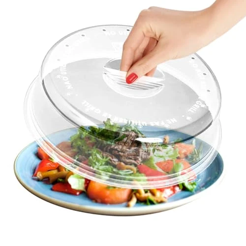 Cloche micro onde sans BPA pour la cuisine - Couvercle micro ondes parfait pour protéger les plats alimentaires - cloche micro onde 24 cm de diamètre