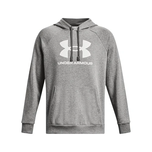 Under Armour UA Rival Fleece Logo HD Sudadera, Castlerock Light Heather, M Hombre