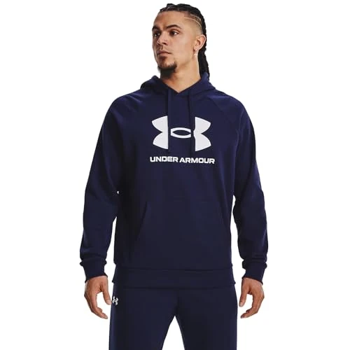 Limitiertes Angebot: Under Armour Herren Rival Fleece Big Logo HD, sportlicher Kapuzenpullover mit loser Passform, bequemes und warmes Sweatshirt für Männer von 60.00 EUR auf 38.16 EUR (Spare 36%)