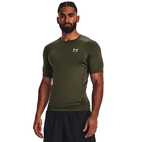 Offre limitée : Under Armour Men's Heatgear Compression Shirt Marine Od Green/White XXL XXL de 35.00 € à 26.95 € (23% de remise)