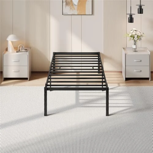 Offerta a tempo: Yaheetech Rete Letto Singolo 41,5 cm in Metallo 90 cm × 200 cm senza Testiera Spazio Aggiuntivo per Camera da Letto - 20% da 63.99 € a 51.19 €