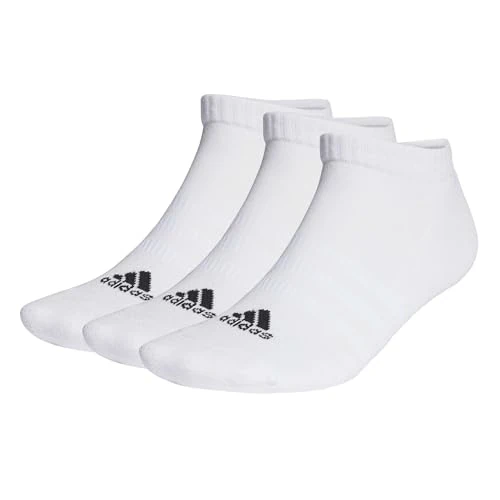 Limited-time offer: adidas Unisex Cushioned Low-Cut Socks 3 Pairs, White / Black, 4.5-5.5 from 12.00 GBP to 6.00 GBP (save 50%)