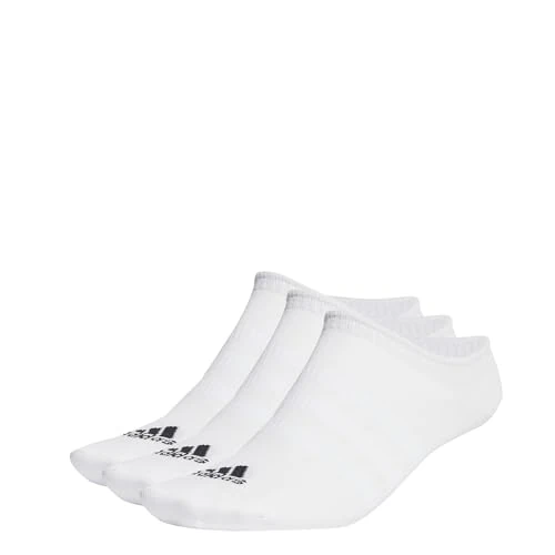 Offre limitee: adidas Mixte Thin and Light No-Show Socks 3 Pairs, White / Black, 8.5-10 de 10.00 EUR a 10.00 EUR (economie 0%)