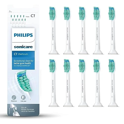 Oferta limitada: Philips Sonicare Cabezales Originales ProResults Standard para Cepillo de Dientes Eléctrico Sónico – Paquete de 10 unidades en Blanco (Modelo HX6010/32) de 36.39 EUR a 35.42 EUR (ahorro 3%)