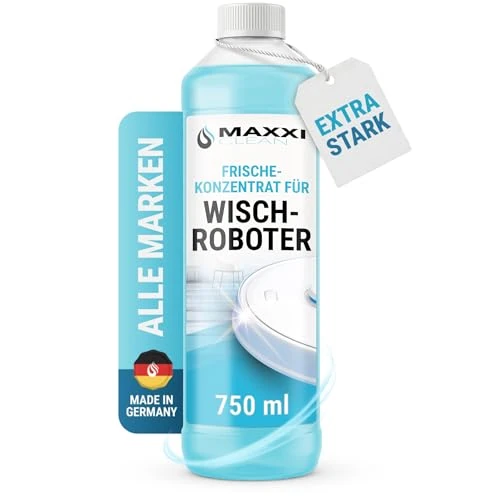Maxxi Clean | Nettoyant pour robot d'aspiration 750 ml | Parfum frais | Nettoyant sols universel concentré | Liquide d'essuyage Produits de nettoyage Sols Parquet Carrelage