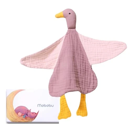 Offre limitée : Mababu Doudou bébé Naissance I Canard Doudou bébé garçon et Fille I Gaze de Coton Bio certifiée GOTS I Ultra Doux et Respirant I Cadeau de Naissance Parfait I Fait Main, sécurité certifiée Nouveau-né de 22.75 € à 19.99 € (12% de remise)
