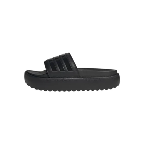 adidas Damen Adilette Platform Slides, Core Black/Core Black/Core Black, 43 EU