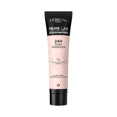 L'Oréal Paris Pore Minimizer Primer, Basis für ein langanhaltendes Make-up, sofort kaschierte Unebenheiten und optisch getarnte Poren, Bis zu 24h Halt, Prime Lab Advanced Derm Primer, 30 ml