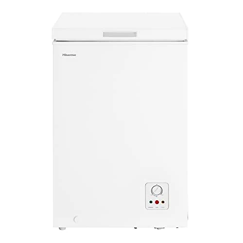 Hisense MCF96F Congélateur à puits 95 L de capacité, silencieux 40 dB, blanc, 54,6 x 47,9 x 85,4 cm