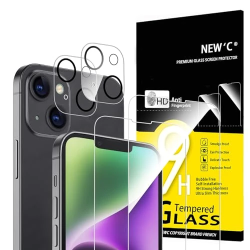 Offre limitée : NEW'C Verre Trempé pour iPhone 14, Protection Écran + Caméra de 11.99 € à 8.96 € (25% de remise)