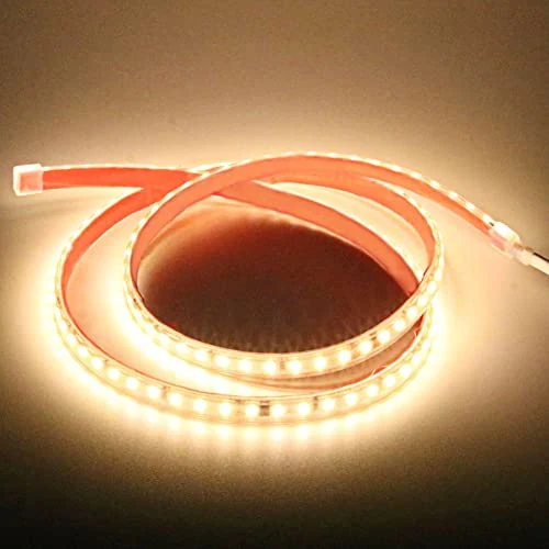 Offerta a tempo: Super Luminous 2835 Striscia LED Adesiva 1M 220V, IP67 Impermeabile Strisce 220 Volt 1 Metro 12 Watt Bianco Caldo (Bianco Caldo, 1.00) - 8% da 25.00 € a 22.99 €
