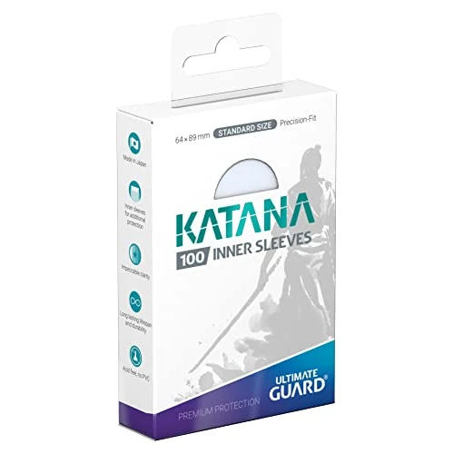 Offerta a tempo: Ultimate Guard Katana - Manicotti interni, misura standard, trasparenti, 100 pezzi - 43% da 10.52 € a 6.00 €
