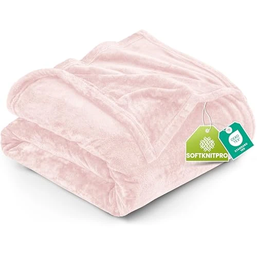 Offerta a tempo: Utopia Bedding Coperta in Pile Coperta Leggera per Letto, Divano o Divano, Adatta a Tutte le Stagioni [228x228 cm, Rosa] - 0.00% da 26.59 € a 26.59 €