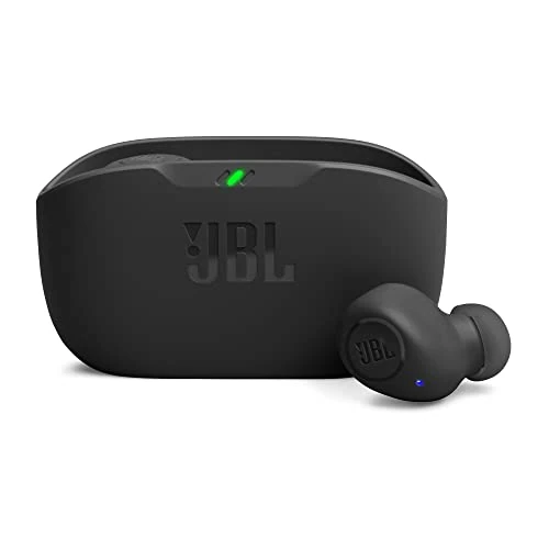 Offerta a tempo: JBL Wave Buds Auricolari Wireless In-Ear Bluetooth, Waterproof IP54 e Antipolvere IPX2, Deep Bass Sound, Tecnologia TalkThru e AmbientAware, Fino a 32 h di Autonomia, Nero - 67% da 59.99 € a 19.99 €