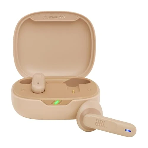 Limited-time offer: JBL Wave Flex In-Ear Wireless Earphones with IP54 and IPX2 Waterproofing, TalkThru and AmbientAware Technology and 32-Hour Battery Life, Beige from 29.99 GBP to 27.99 GBP (save 7%)
