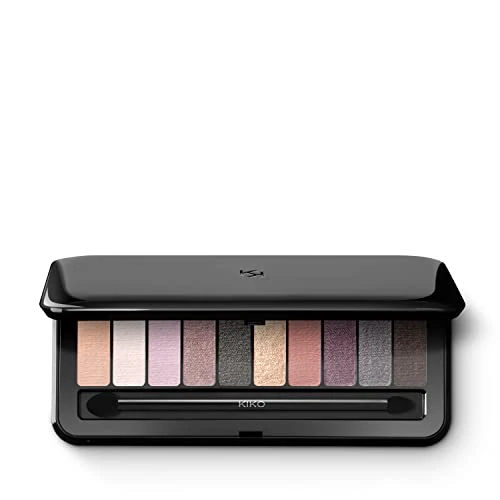 KIKO Milano Soft Nude Eyeshadow Palette 01 | Palette Con 10 Ombretti Multi Finish: Perlato, Mat E Metalizzato