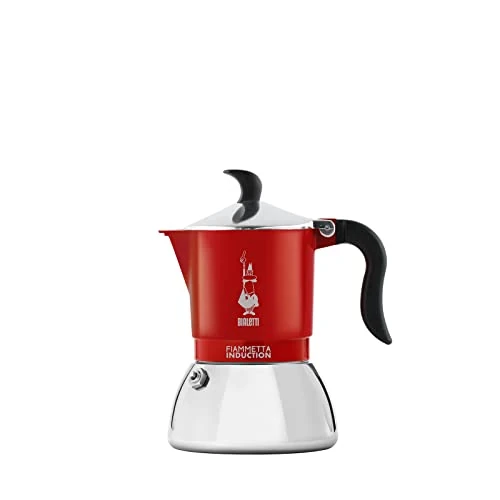Limitiertes Angebot: Bialetti Fiammetta Induktions-Kaffeemaschine, 2 Tassen (100 ml), für alle Herdarten geeignet, Elegantes Design, rot von 38.90 EUR auf 31.61 EUR (Spare 19%)