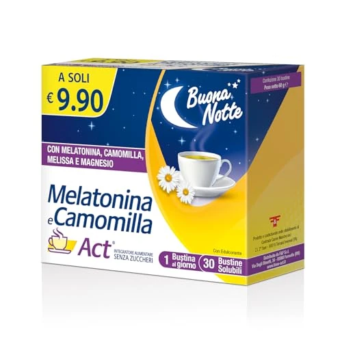 Offerta a tempo: Linea Act - Melatonina e Camomilla - 30 Bustine — 43% da 9,90 € a 5,69 €