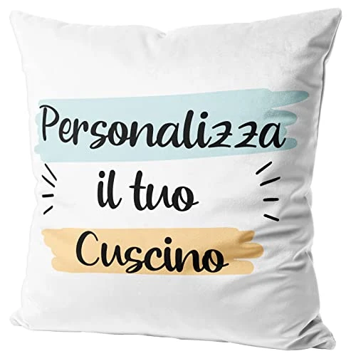 Offerta a tempo: Woopers Cuscino Personalizzato con Foto e Scritte, Stampa Fronte-Retro, Sfoderabile, 40x40, con Imbottitura. Regalo Festa della Mamma, Compleanno, Anniversario, Fidanzati. - 0.00% da 15.90 € a 15.90 €
