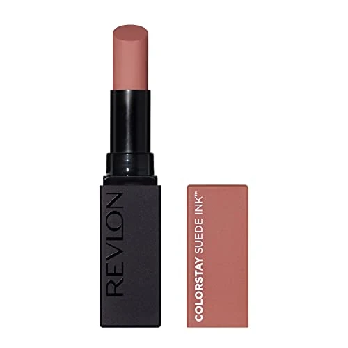 Revlon, ColorStay Suede Ink, Rossetto Finitura Opaca Colore Vibrante Formula Cura & Vegan Infuso Vitamina E, N. 002 No Rules, 2,55 g