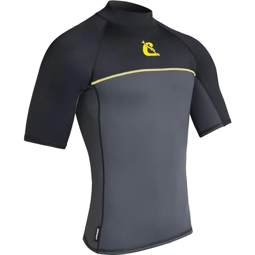 Oferta limitada: CRESSI Shield Man Rash Guard Short/SL - Rashguard de Manga Corta Hombre para Sup y Deportes Acuáticos, Negro/Gris, S/2 de 49.40 € a 49.40 € (ahorro 0.00%)