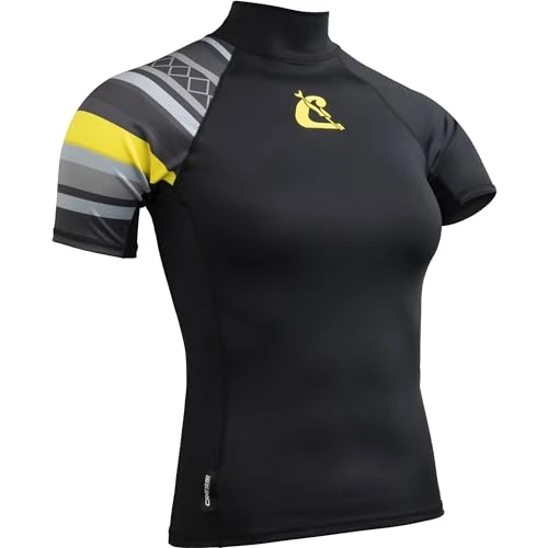 Offerta a tempo: Cressi Shield Lady Rash Guard Short/SL Black Yellow - Rash Guard Manica Corta Protettiva per SUP e Sport Acquatici, Nero/Giallo, XXS/0, Donna - 0.00% da 40.89 € a 40.89 €