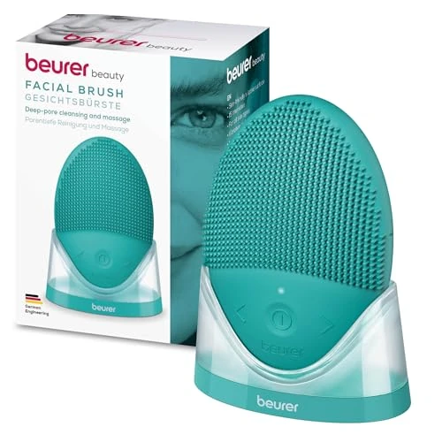 Oferta limitada: Beurer FC 52 Laguna Cepillo facial de silicona, limpieza en profundidad de los poros y masaje de la piel, resistente al agua, apto para todo tipo de pieles de 39.90 EUR a 19.99 EUR (ahorro 50%)