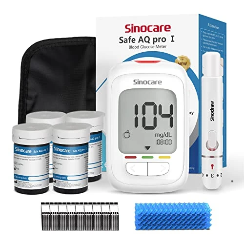 Offerta a tempo: Sinocare Misuratore Glicemia, Glucometro con 100 Strisce Glicemia e 100 Lancette — 12% da 37,99 € a 33,29 €