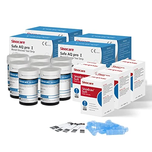 Offerta a tempo: Sinocare Safe AQ pro I Strisce per Glicemia, Monitoraggio Accurato e Affidabile - 10% da 38.99 € a 35.09 €