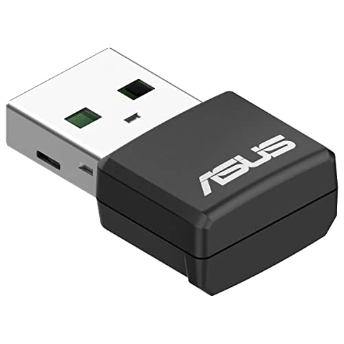 Offerta a tempo: Adattatore USB wireless ASUS USB-AX55 Nano Dual-Band AX1800, il più piccolo adattatore WiFi 6, WPA3, MU-MIMO - 46% da 69.99 € a 38.10 €