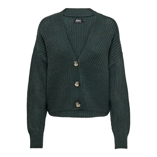 Offerta a tempo: ONLY Onlcarol Nice L/S Cardigan Knt Noos Maglione, Green Gables — 40% da 29,99 € a 18,13 €