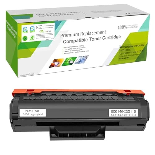 Limited offer: GREENPRINT PA-210 PA210 PA 210 Compatible Toner Cartridge [ 1600 Pages for P2500W P2502W P2508W M6558NW M6500NW M6500N M6500W M6550NW M6552NW M6600N M6600NW M6602NW M6608NW Printer (1 * Black) from 19.85 EUR to 17.92 EUR (save 10%)