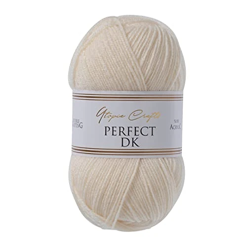 Offerta a tempo: Utopia Crafts DK - Filato doppio per lavoro a maglia, 100 g (seta naturale) - 46% da 6.16 € a 3.30 €