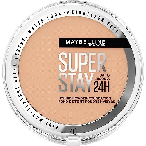 Offre limitée : Maybelline New York Superstay 24H Fond de Teint Poudre Waterproof 40 53g de 15.50 € à 13.90 € (10% de remise)