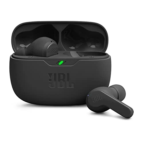 JBL Wave Beam draadloze in-ear oordopjes in zwart - IP54- en IPX2-Waterbestendig, handsfree-functie en batterijduur van 32 uur