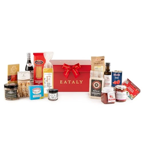 Eataly Gift Basket with Delicious Products - From Appetizer to Dessert - Box of 10 Quality Products