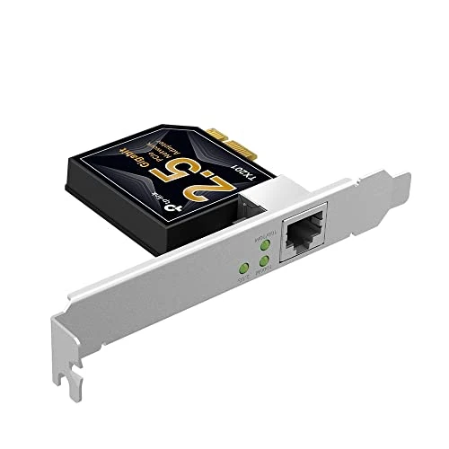 TP-Link - TX201 Tarjeta de Red PCI Express de 2.5, Gigabit,Velocidad ultrarrápida,Soportes de Perfil bajo y de Altura Completa,