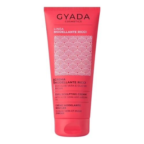 Offerta a tempo: GYADA COSMETICS, Crema Modellante Ricci, Crema per Capelli Ricci Senza Risciacquo ad Azione Disciplinante e Anticrespo, con Aloe Vera, Olio di Lino, Cocco, Argan e Jojoba, 200 ml - 0.00% da 16.90 € a 16.90 €