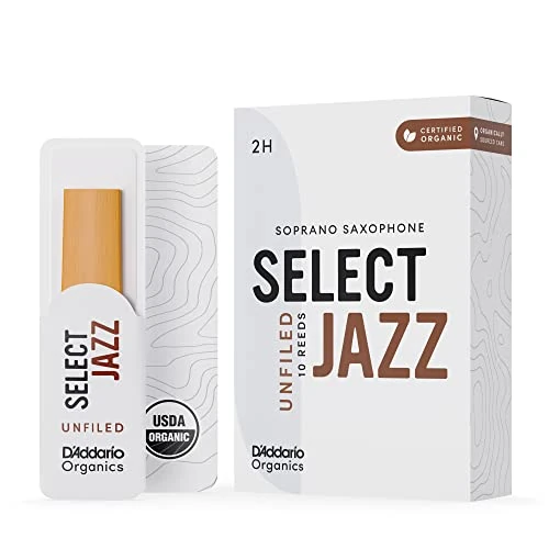 Oferta limitada: D'Addario Orgánico Select Jazz Unfiled Soprano Cañas para Saxofón - Cañas de Saxo - La Primera y única Caña Ecológica - 2 Duro, 5 Paquete de 30.49 EUR a 30.49 EUR (ahorro 0%)
