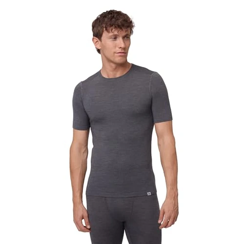 Begrenztes Angebot: DANISH ENDURANCE Merino Shirt Herren, Premium Thermounterwäsche Herren, Merinowolle Funktionsshirt Herren, Kurzarm, Atmungsaktiv & Warm von 43.95 EUR auf 43.95 EUR (Rabatt 0%)