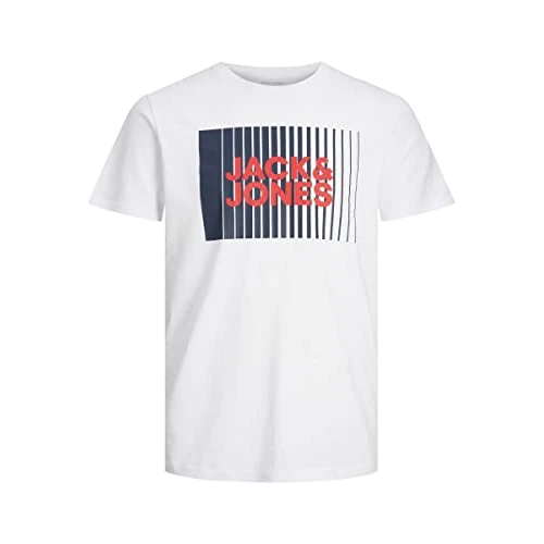 Limited-time offer: Jack & Jones Boys Jjecorp Logo Tee Play O-Neck Noos Jnr T-Shirt, White, 176 UK from 9.99 £ to 9.99 £ (save 0.0%)