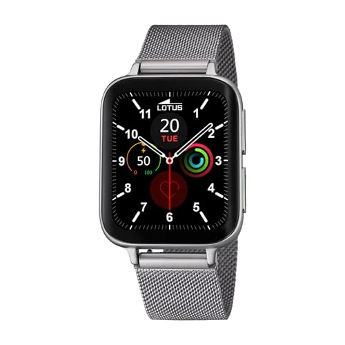 Zeitlich begrenztes Angebot: Lotus Herren Smartwatch 50032/1 in der Farbe Silber mit Edelstahlarmband, Gehäusedurchmesser: 46mm, 50032/1 von 128.98 € auf 128.98 € (0.00% Rabatt)