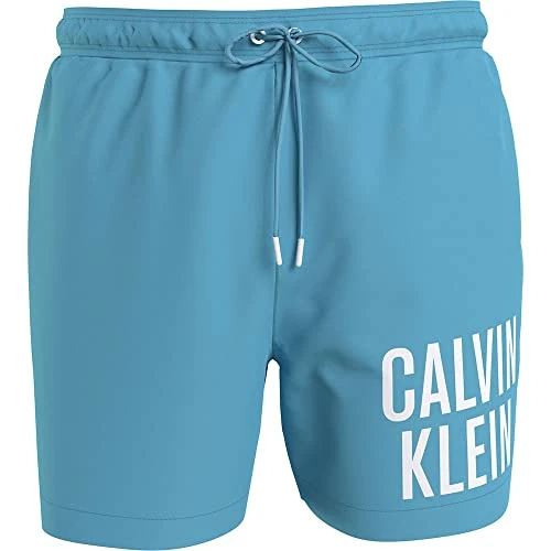 Calvin Klein Men Swimming Trunks Long, Blue (Blue Tide), S